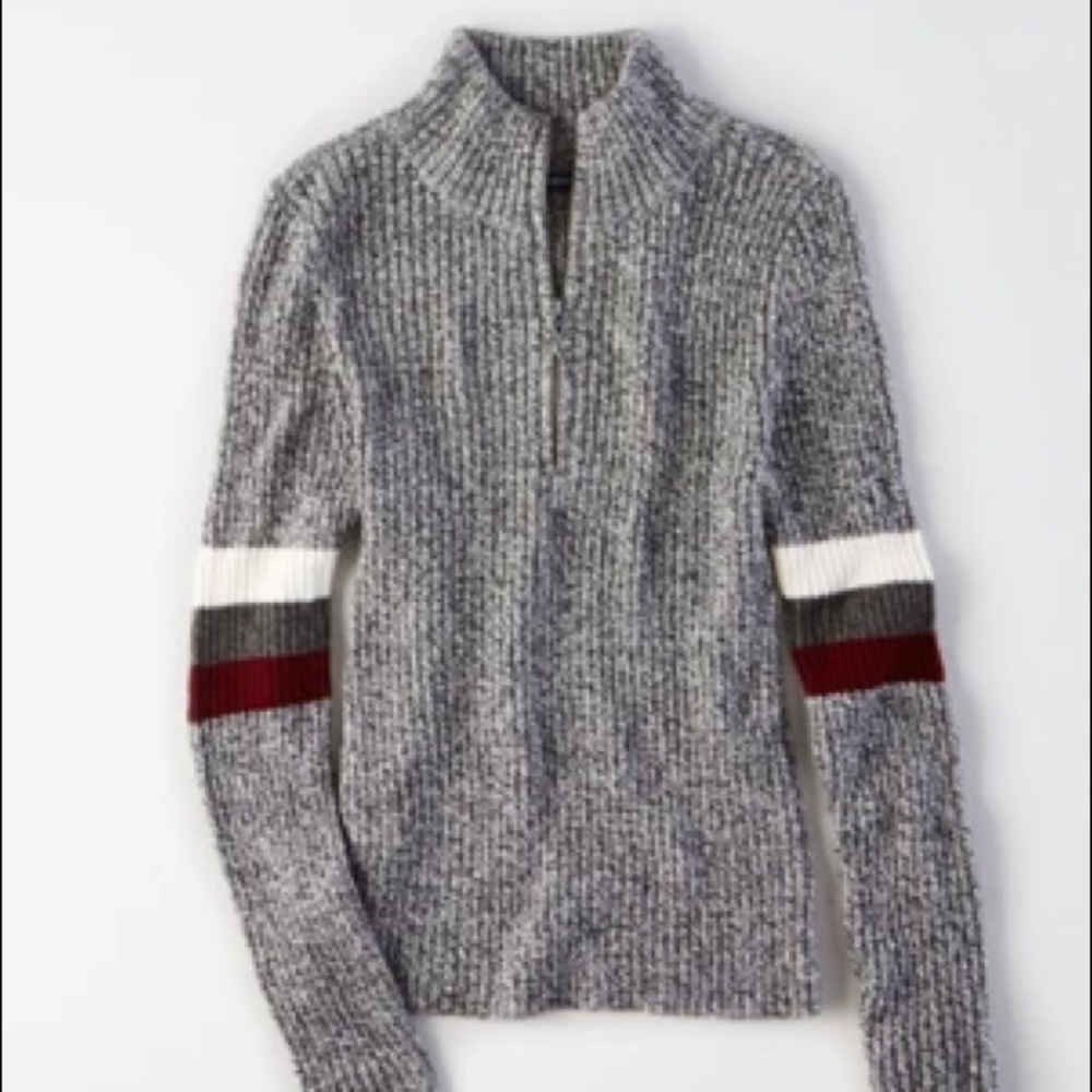 AE Fitted Mock Neck Sweater